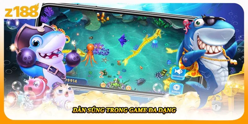Dàn súng trong game đa dạng